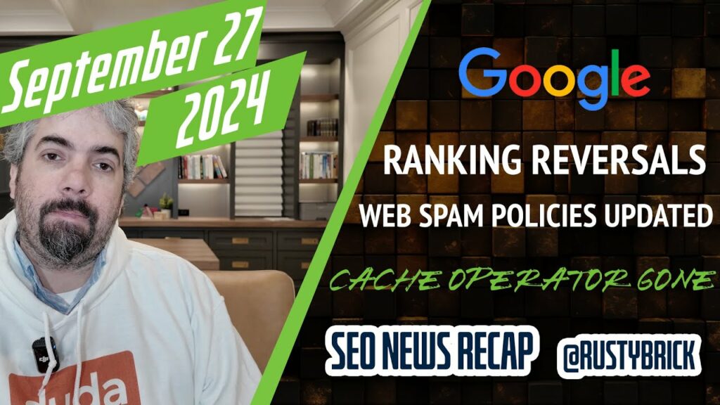 Volatilidade do Google com ganhos e perdas, políticas atualizadas de spam na Web, cache desaparecido e mais notícias de pesquisa