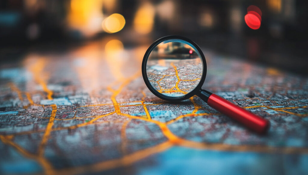 Google Map Magnifying Glass